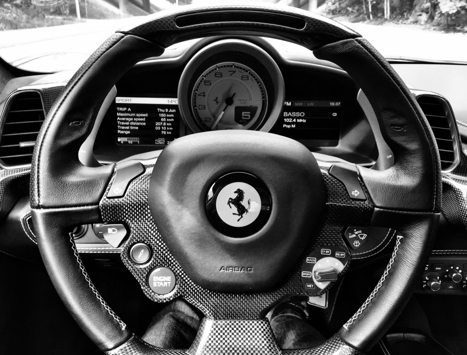 Ferrari 458 Cockpit View
